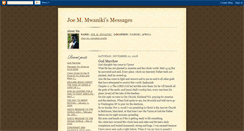 Desktop Screenshot of joemmwanikismessages.blogspot.com