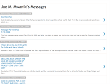 Tablet Screenshot of joemmwanikismessages.blogspot.com