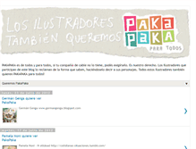 Tablet Screenshot of losilustradoresquierenpakapaka.blogspot.com