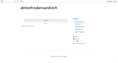 Desktop Screenshot of abiteofreubensandwich.blogspot.com