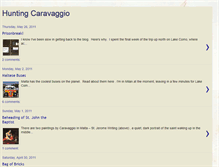 Tablet Screenshot of huntingcaravaggio.blogspot.com