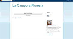 Desktop Screenshot of lacamporafloresta.blogspot.com