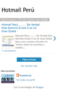 Mobile Screenshot of peruhotmail.blogspot.com