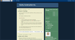 Desktop Screenshot of clarityconstruction.blogspot.com