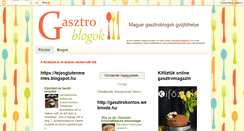 Desktop Screenshot of gasztro-blogok.blogspot.com