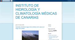 Desktop Screenshot of ihidrologiaclimatologiamedicacanaria.blogspot.com