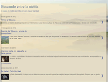 Tablet Screenshot of buscandoentrelaniebla.blogspot.com