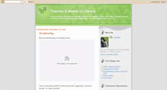 Desktop Screenshot of literacytheories.blogspot.com