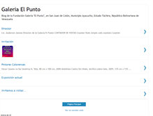 Tablet Screenshot of galeriaelpunto.blogspot.com