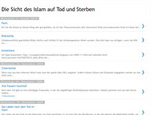 Tablet Screenshot of islam-tod-sterben.blogspot.com