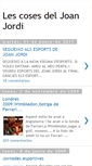 Mobile Screenshot of lescosesdeljoanjordi.blogspot.com