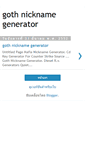 Mobile Screenshot of gothnicknamegenerator.blogspot.com