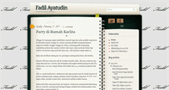 Desktop Screenshot of fadilayatudin.blogspot.com