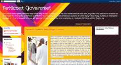 Desktop Screenshot of petticoatpresident.blogspot.com