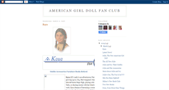 Desktop Screenshot of americangirldollfanclub.blogspot.com