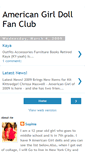 Mobile Screenshot of americangirldollfanclub.blogspot.com