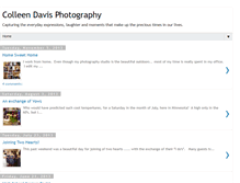 Tablet Screenshot of colleendavisphotography.blogspot.com