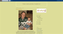 Desktop Screenshot of kolenikfamily.blogspot.com