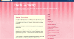 Desktop Screenshot of froshgeometry.blogspot.com