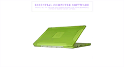Desktop Screenshot of essential-computer-software.blogspot.com