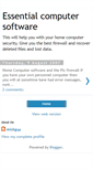 Mobile Screenshot of essential-computer-software.blogspot.com