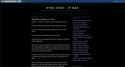 Desktop Screenshot of ipman-wingchun.blogspot.com