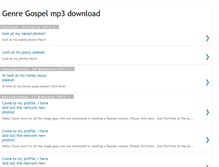 Tablet Screenshot of gospelmp3download.blogspot.com