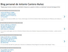 Tablet Screenshot of antoniocantero.blogspot.com