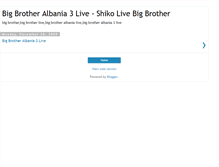 Tablet Screenshot of bigbrotheralbania3live.blogspot.com