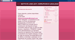 Desktop Screenshot of institutojoselevycorrupcion.blogspot.com