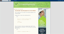 Desktop Screenshot of c-sharp-programming.blogspot.com