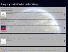 Tablet Screenshot of juegosycuriosidadesmatematicas.blogspot.com