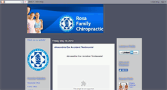 Desktop Screenshot of chiropractoralexandria.blogspot.com