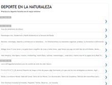 Tablet Screenshot of deporteenlanaturaleza.blogspot.com