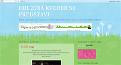 Desktop Screenshot of druzinakveder.blogspot.com