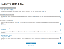 Tablet Screenshot of haryanto-cobacoba.blogspot.com