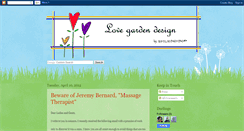 Desktop Screenshot of lovegardendesign.blogspot.com