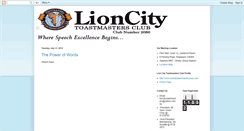 Desktop Screenshot of lioncitytoastmasters.blogspot.com