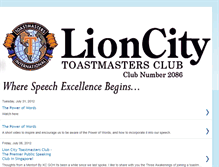 Tablet Screenshot of lioncitytoastmasters.blogspot.com