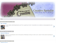 Tablet Screenshot of creativesprinkle.blogspot.com