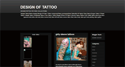 Desktop Screenshot of design-of-tattoo.blogspot.com