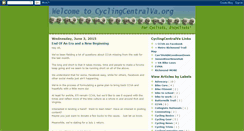 Desktop Screenshot of cyclingcentralva.blogspot.com