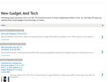 Tablet Screenshot of newgadgetandtech.blogspot.com