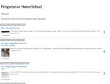 Tablet Screenshot of progressive-homeschool.blogspot.com