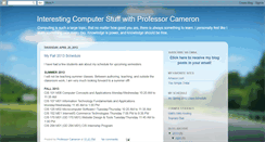 Desktop Screenshot of profcameron.blogspot.com