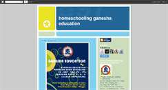 Desktop Screenshot of homeschoolingganeshaeducation.blogspot.com