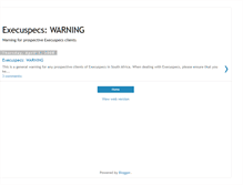 Tablet Screenshot of execuspecs.blogspot.com