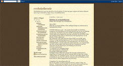 Desktop Screenshot of evolutietheorie-revolutietheorie.blogspot.com