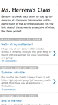 Mobile Screenshot of msherrerasclass.blogspot.com