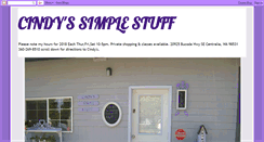 Desktop Screenshot of cindyssimplestuff.blogspot.com